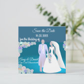 Invitation de mariage personnalisée (Debout devant)