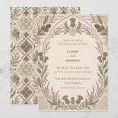 Invitation de mariage personnalisée (Devant / Derrière)