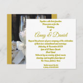 Invitation de mariage personnalisée (Devant / Derrière)