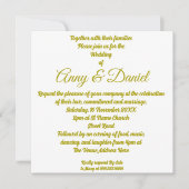 Invitation de mariage personnalisée (Devant)