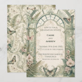 Invitation de mariage personnalisée (Devant / Derrière)