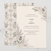 Invitation de mariage personnalisée (Devant / Derrière)