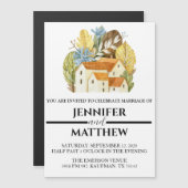 Invitation de mariage personnalisée avec aquarelle (Devant / Derrière)