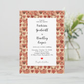 Invitation de mariage personnalisée avec patchwork (Debout devant)