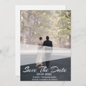 Invitation de mariage personnalisée avec photo (Devant / Derrière)