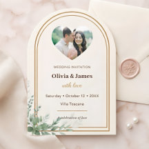 Invitation de mariage personnalisée avec photo rus