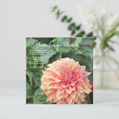 Invitation de mariage personnalisée Dahlia (Debout devant)