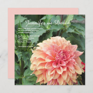 Invitation de mariage personnalisée Dahlia