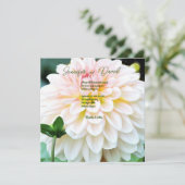 Invitation de mariage personnalisée Dahlia (Debout devant)