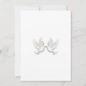 Invitation de mariage personnalisée Dove (Dos)