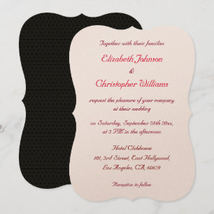 Invitation de mariage personnalisée élégante et lu