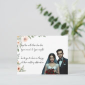 Invitation de mariage personnalisée élégante Perso (Debout devant)