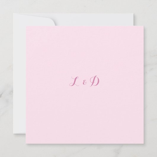 Invitation de mariage personnalisée en fleurs de c (Dos)