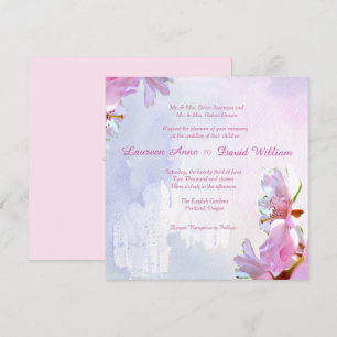 Invitation de mariage personnalisée en fleurs de c