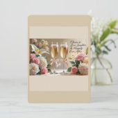 Invitation de mariage personnalisée - Heureux pour (Debout devant)