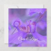 Invitation de mariage personnalisée Iris japonais (Dos)