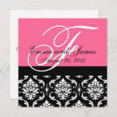 Invitation de mariage personnalisée Nom du monogra (Devant / Derrière)