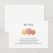 Invitation de mariage personnalisée 'Notre Vœu' (Devant / Derrière)