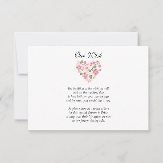 Invitation de mariage personnalisée pour un vœu de (Devant)