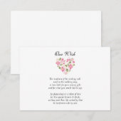 Invitation de mariage personnalisée pour un vœu de (Devant / Derrière)