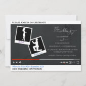 Invitation de mariage personnalisée sur le thème d (Devant)