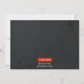 Invitation de mariage personnalisée sur le thème Y (Dos)