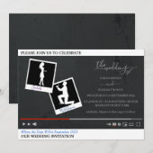 Invitation de mariage personnalisée sur le thème Y (Devant / Derrière)