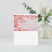 Invitation de mariage Pétales & Prosecco (Debout devant)