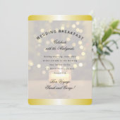 Invitation de mariage petit déjeuner de Noël avec  (Debout devant)