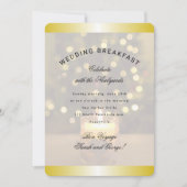 Invitation de mariage petit déjeuner de Noël avec  (Devant)