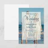 Invitation de mariage photo (Devant / Derrière)