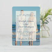 Invitation de mariage photo (Debout devant)
