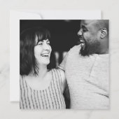 Invitation de mariage photo aquarelle botanique de (Dos)