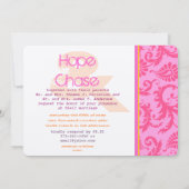 Invitation de mariage photo au style d'affiche fan (Dos)