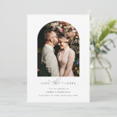 Invitation de mariage photo d'arche minimaliste (Debout devant)