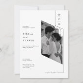 Invitation de mariage photo d'architecture moderne (Devant)