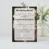 Invitation de mariage photo de lys blanc classique (Debout devant)