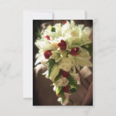 Invitation de mariage photo de lys blanc classique (Dos)