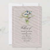 Invitation de mariage photo de plage d'été cool (Devant)
