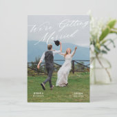 Invitation de mariage photo esthétique (Debout devant)
