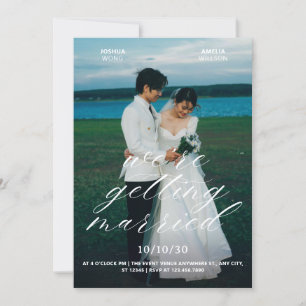 Invitation de mariage photo esthétique