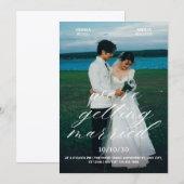 Invitation de mariage photo esthétique (Devant / Derrière)