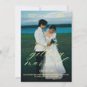 Invitation de mariage photo esthétique (Devant)