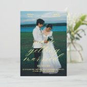 Invitation de mariage photo esthétique (Debout devant)
