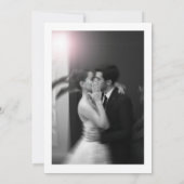 Invitation de mariage photo formelle classique sim (Dos)