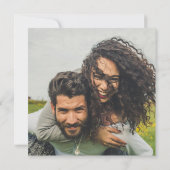 Invitation de mariage PHOTO moderne avec QR CODE d (Dos)