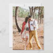 Invitation de mariage PHOTO moderne QR CODE RSVP B (Dos)