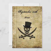 Invitation de mariage pirate (Devant)