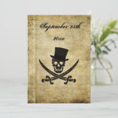 Invitation de mariage pirate (Debout devant)