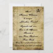 Invitation de mariage pirate (Dos)